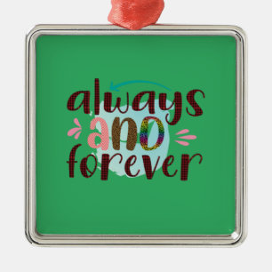 Adorno Metálico Regalos de boda   Siempre Y Para Siempre