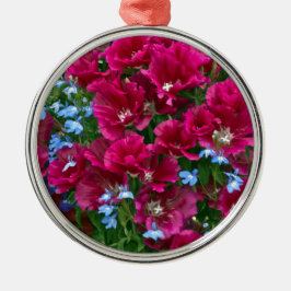 Adorno Metálico Regalos De Godetia Y Lobelia