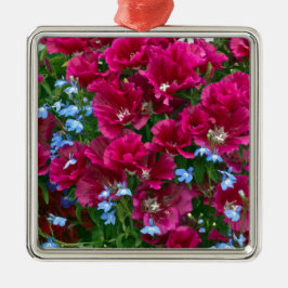 Adorno Metálico Regalos De Godetia Y Lobelia