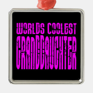 Adorno Metálico Regalos de Guay : Nieta más fría del mundo rosa