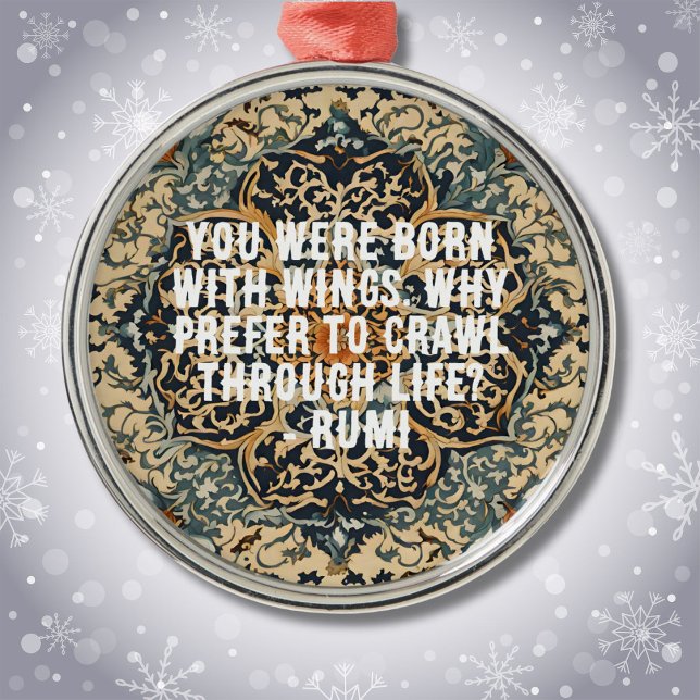 Adorno Metálico Regalos de Navidades personalizados para hijas en  (Custom Christmas Gifts for Daughter Persian Tile)