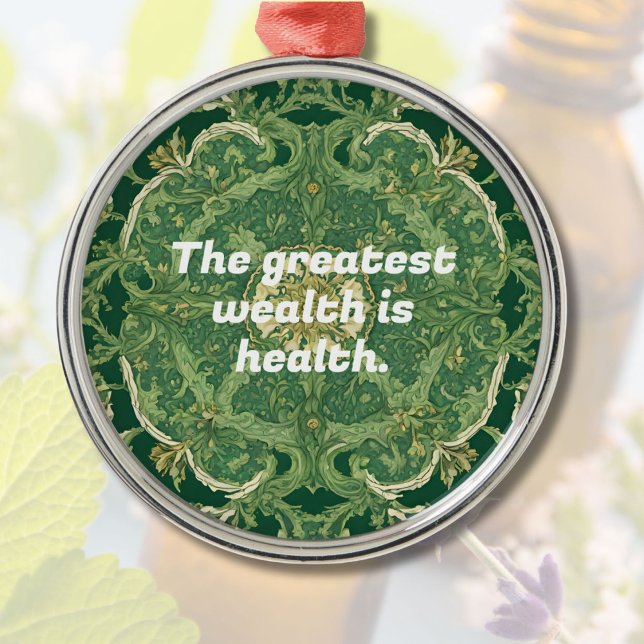 Adorno Metálico Regalos de Navidades personalizados para terapeuta (Custom Christmas Gifts for Massage Therapists)