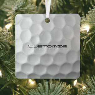 Adorno Metálico Regalos de Pelotas de Golf Personalizadas Serie Fi
