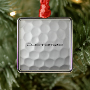 Adorno Metálico Regalos de Pelotas de Golf Personalizadas Serie Si