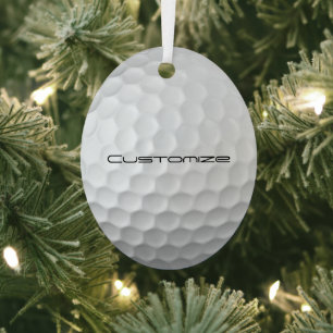 Adorno Metálico Regalos de Pelotas de Golf Personalizadas Serie Si
