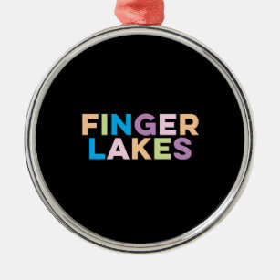 Adorno Metálico Regalos de vacaciones coloridas de Finger Lakes Ne