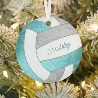Adorno Metálico regalos de voleibol de cintura gris