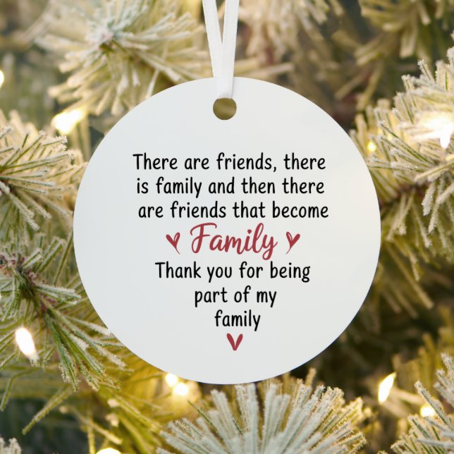 Adorno Metálico Regalos familiares 2025 para amigos de familia (in situ)