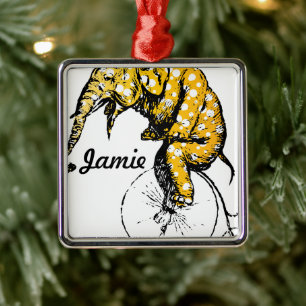 Adorno Metálico Regalos para elefantes en circo