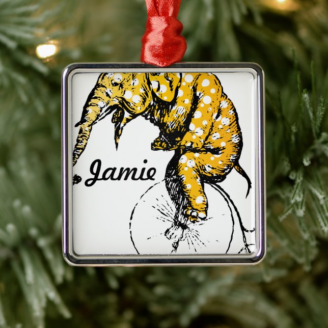 Adorno Metálico Regalos para elefantes en circo (Árbol)