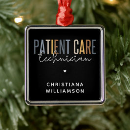 Adorno Metálico Regalos PCT para el técnico de atención al pacient