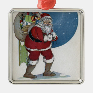 Adorno Metálico Regalos que llevan de GreetingSanta del navidad