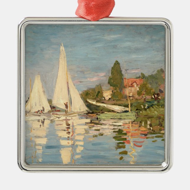 Adorno Metálico Regatta de Claude Monet el | en Argenteuil, c.1872 (Frente)