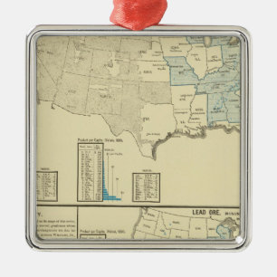 Adorno Metálico Regiones de mina de mineral de hierro