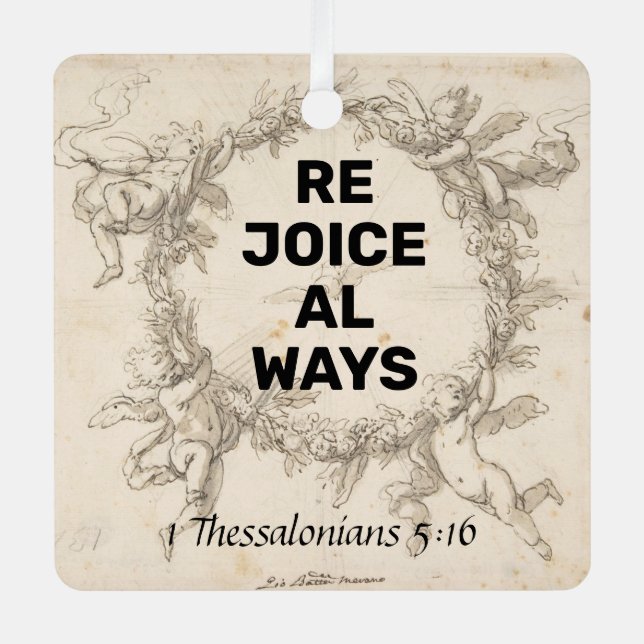 Adorno Metálico Regocijarse (Anverso)