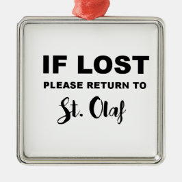 Adorno Metálico Regresar a St. Olaf