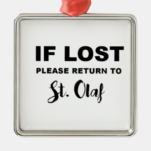 Adorno Metálico Regresar a St. Olaf