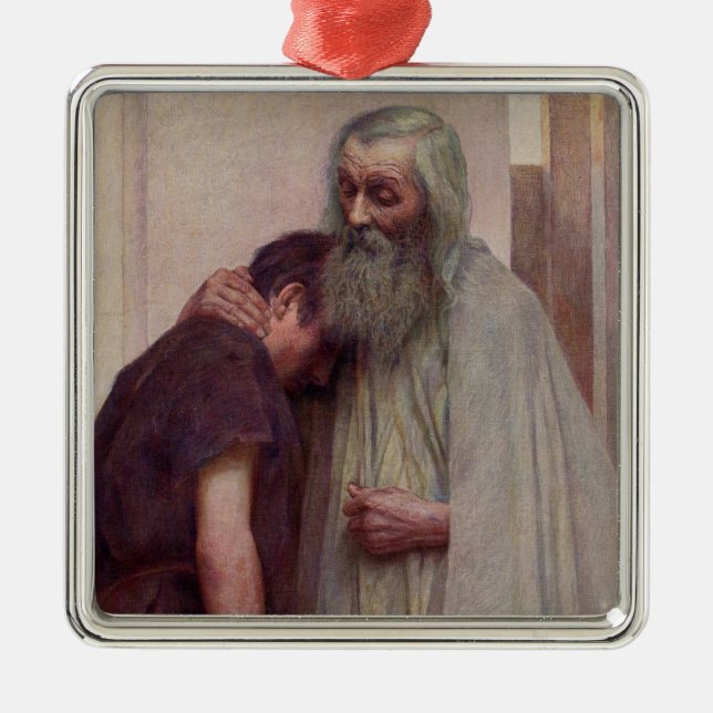 Adorno Metálico Regreso a casa (padre e hijo) (Frente)