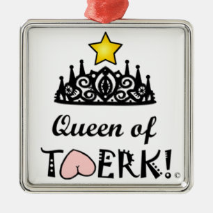Adorno Metálico Reina de la estrella de Twerk