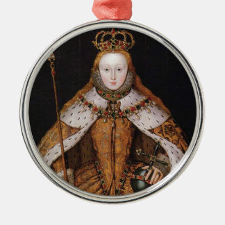 Adorno Metálico Reina Elizabeth I
