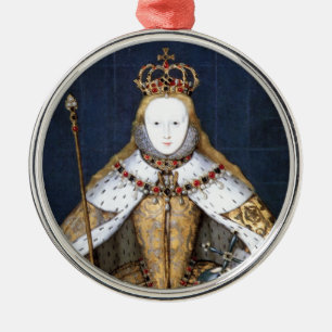 Adorno Metálico Reina Elizabeth I: Coronación