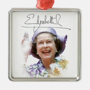 Adorno Metálico Reina Isabel II