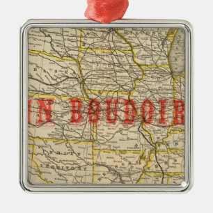 Adorno Metálico Reina y ruta creciente 2