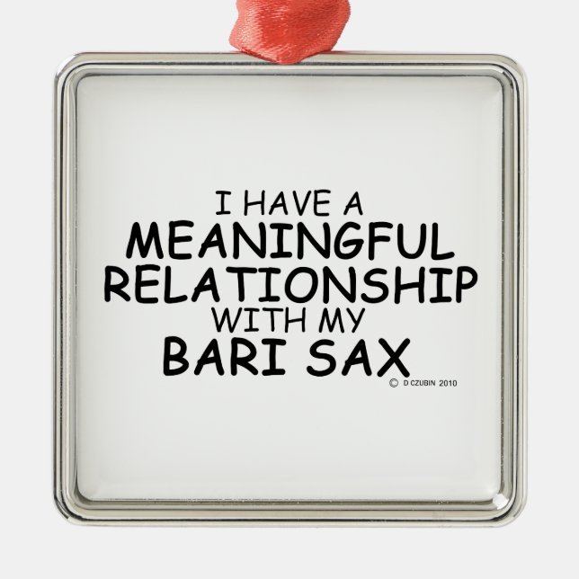 Adorno Metálico Relación significativa Bari Sax (Frente)