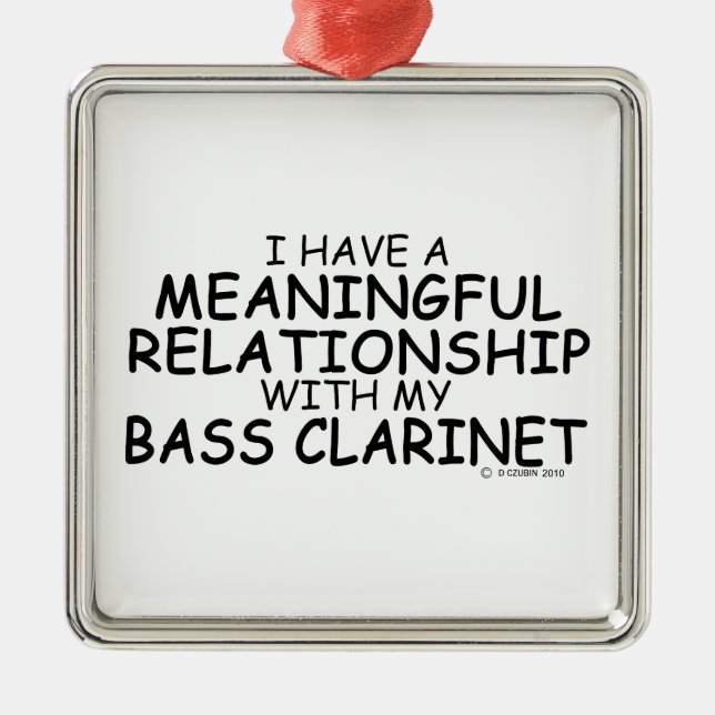 Adorno Metálico Relación significativa Bass Clarinet (Frente)