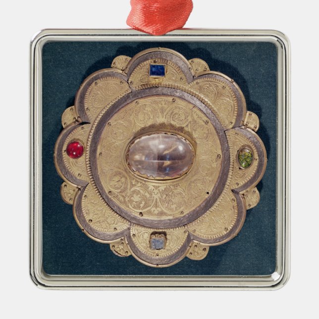 Adorno Metálico Relicario de Polylobed, siglo XIII (Frente)