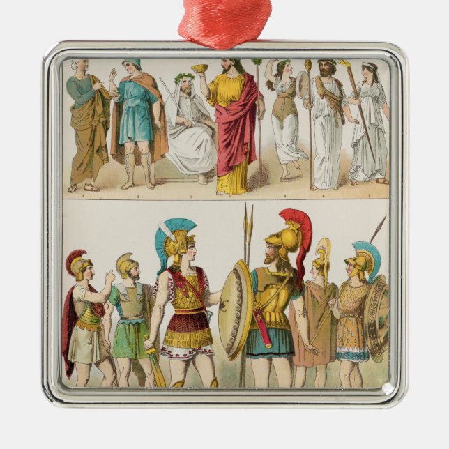 Adorno Metálico Religiosos griegos y los militares se visten (Frente)