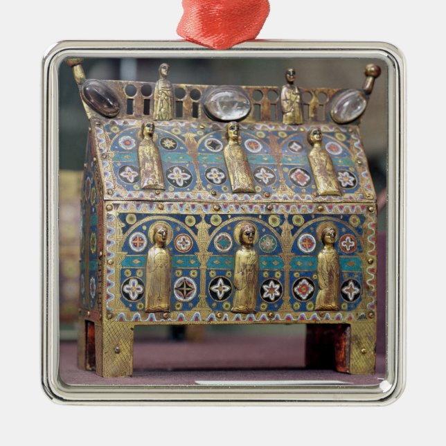 Adorno Metálico Reliquary Chasse, Limoges, c.1200-50 (Frente)