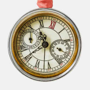 Adorno Metálico Reloj antiguo del steampunk del conejo blanco del