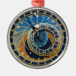 Adorno Metálico Reloj astronómico-Praga Orloj