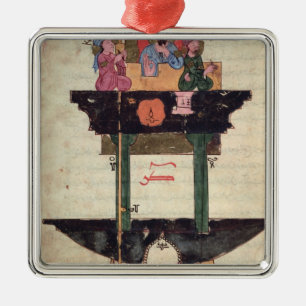 Adorno Metálico Reloj de agua con las figuras automatizadas