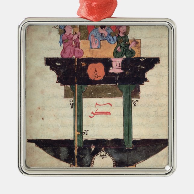 Adorno Metálico Reloj de agua con las figuras automatizadas (Frente)