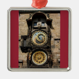Adorno Metálico Reloj de la República Checa de Praga