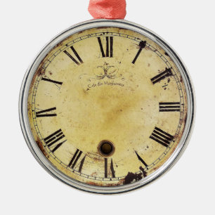 Adorno Metálico Reloj de pared elegante lamentable del vintage