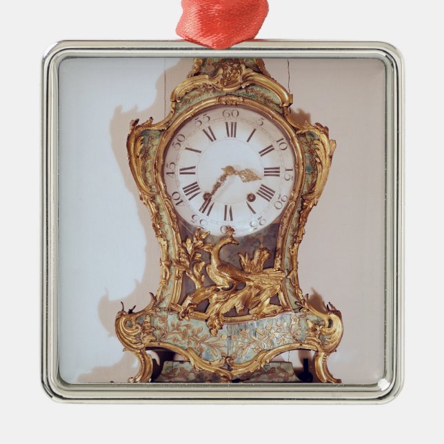 Adorno Metálico Reloj del cártel del estilo de Louis XV (Frente)