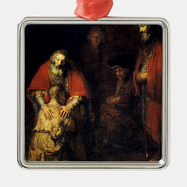 Adorno Metálico Rembrandt - El regreso del hijo pródigo (Frente)