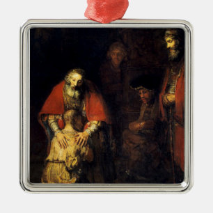 Adorno Metálico Rembrandt - El regreso del hijo pródigo