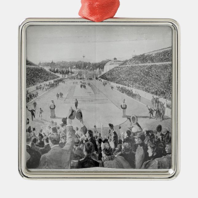 Adorno Metálico Renacimiento de los Juegos Olímpicos en Atenas (Frente)