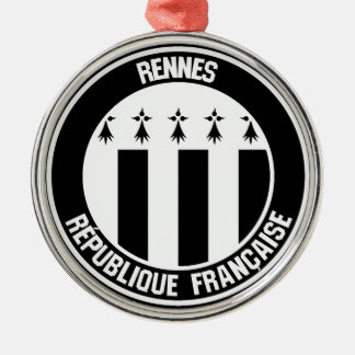 Adorno Metálico Rennes Round Emblem