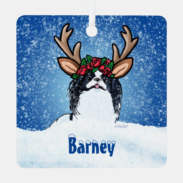 Adorno Metálico Renos Chin de Japón (Reverso )