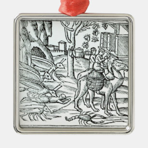 Adorno Metálico Representación de la plaga, 1572