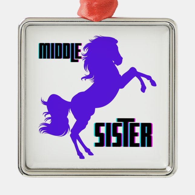 Adorno Metálico Reproducción de la Pony Púrpura de la Hermandad Me (Frente)