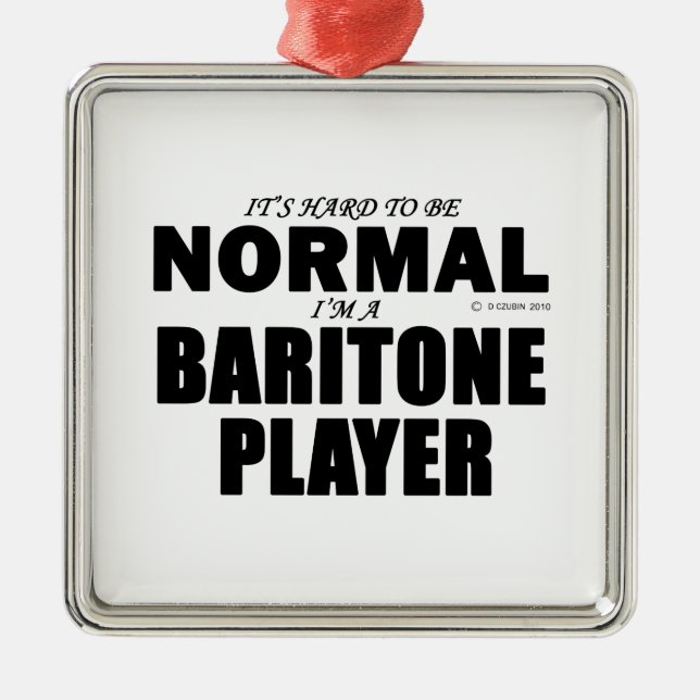 Adorno Metálico Reproductor de Baritone normal (Frente)