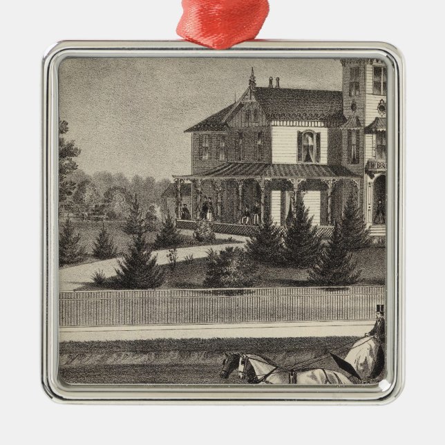 Adorno Metálico Residencia de James G Gowdy, el río de Tom, NJ (Frente)