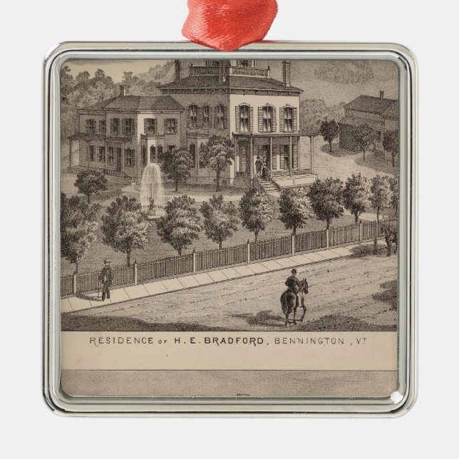 Adorno Metálico Residencia del ÉL Bradford y del ÉL Bradford y (Frente)