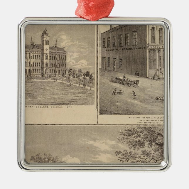 Adorno Metálico Residencia, West Liberty College (Frente)